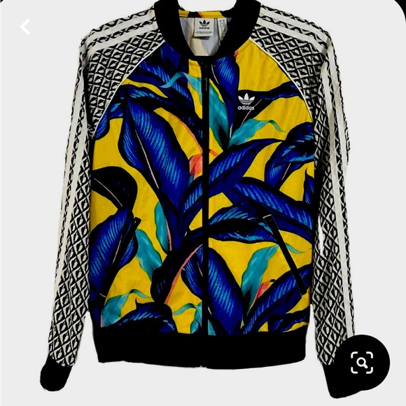 adidas Jackets & Blazers - Adidas limited edition tropical print track jacket nwot! Sz XS
